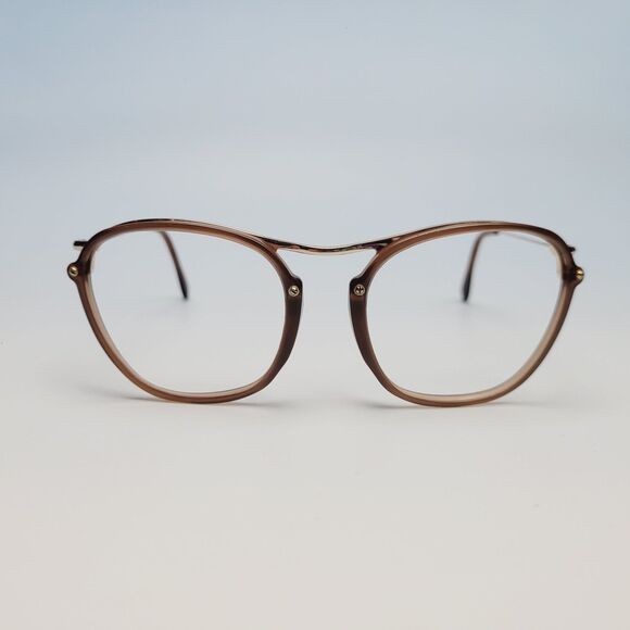 TOD\'S brown gold eyeglasses oversized cut out 2-1.5 ITALY TO138 52-17 140 N22 main image 6